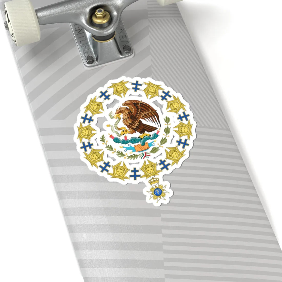 Coat of Arms of President of Mexico Order of the Seraphim (Mexico) (Coat of Arms) STICKER Vinyl Kiss-Cut Decal - The Sticker Space