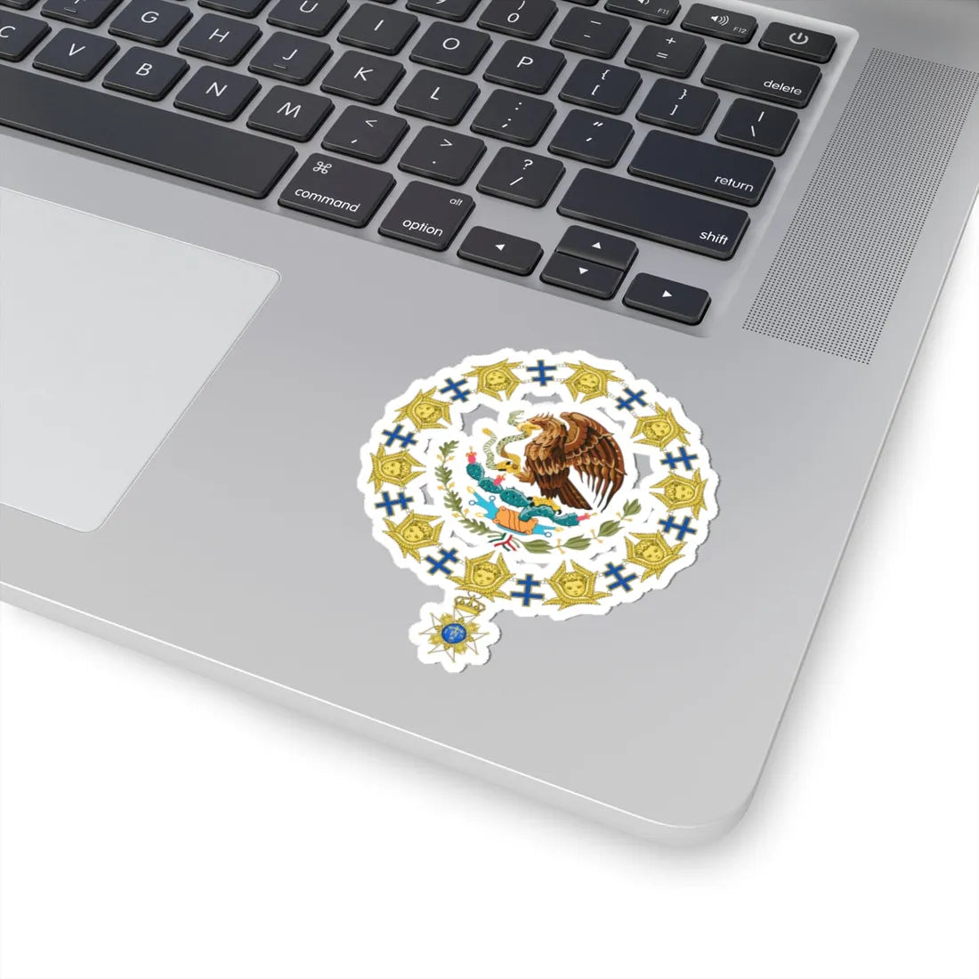 Coat of Arms of President of Mexico Order of the Seraphim (Mexico) (Coat of Arms) STICKER Vinyl Kiss-Cut Decal - The Sticker Space