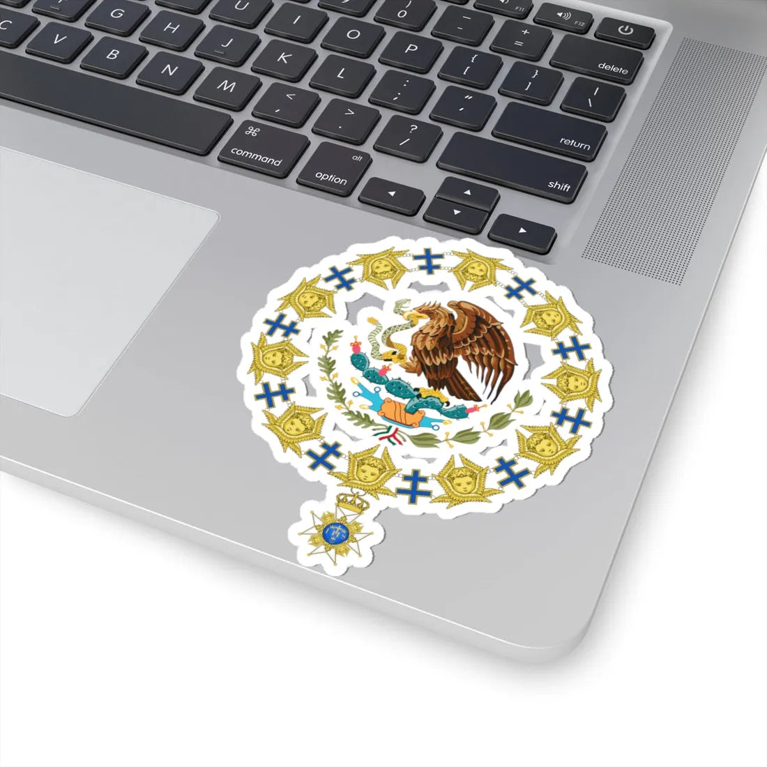 Coat of Arms of President of Mexico Order of the Seraphim (Mexico) (Coat of Arms) STICKER Vinyl Kiss-Cut Decal - The Sticker Space