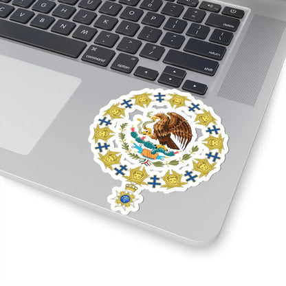 Coat of Arms of President of Mexico Order of the Seraphim (Mexico) (Coat of Arms) STICKER Vinyl Kiss-Cut Decal - The Sticker Space