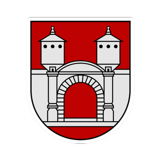 Coat of Arms of Priekule (Latvia) (Coat of Arms) STICKER Vinyl Kiss-Cut Decal 2 Inch White - The Sticker Space