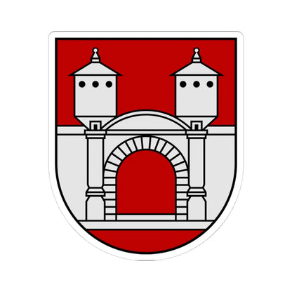 Coat of Arms of Priekule (Latvia) (Coat of Arms) STICKER Vinyl Kiss-Cut Decal 4 Inch White - The Sticker Space