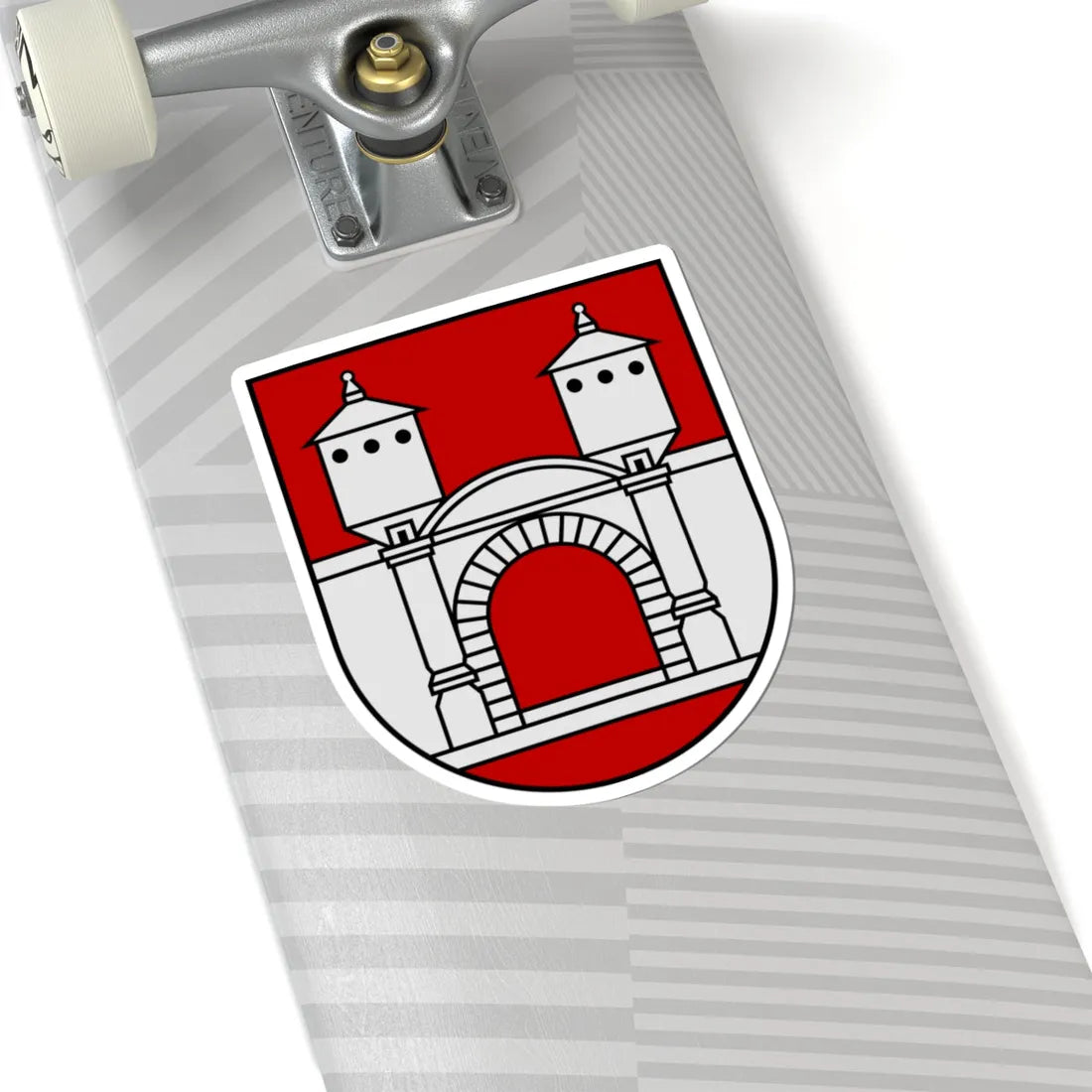 Coat of Arms of Priekule (Latvia) (Coat of Arms) STICKER Vinyl Kiss-Cut Decal - The Sticker Space