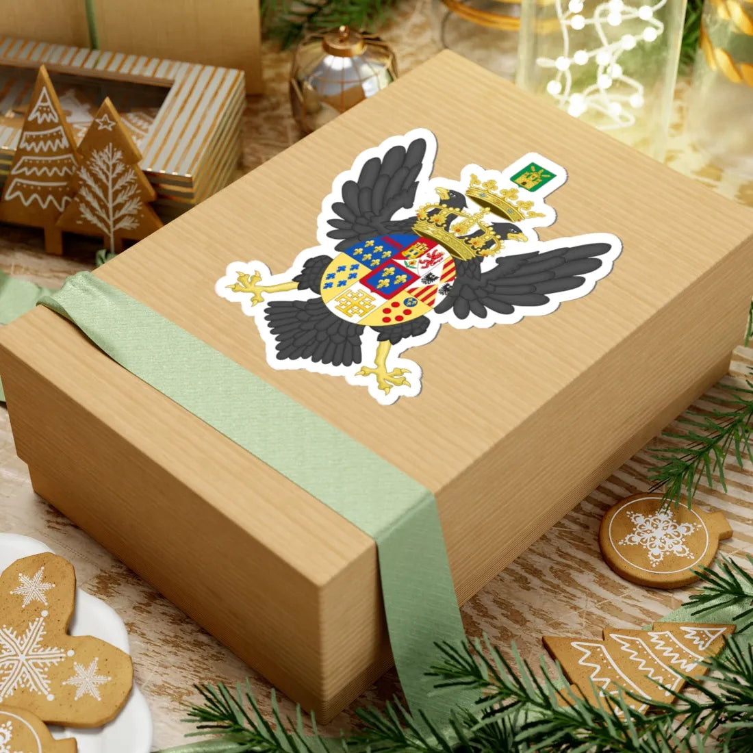 Coat of Arms of Prince Albert Count of Castrogiovanni c.1840-1844 (Italy) (Coat of Arms) STICKER Vinyl Kiss-Cut Decal - The Sticker Space