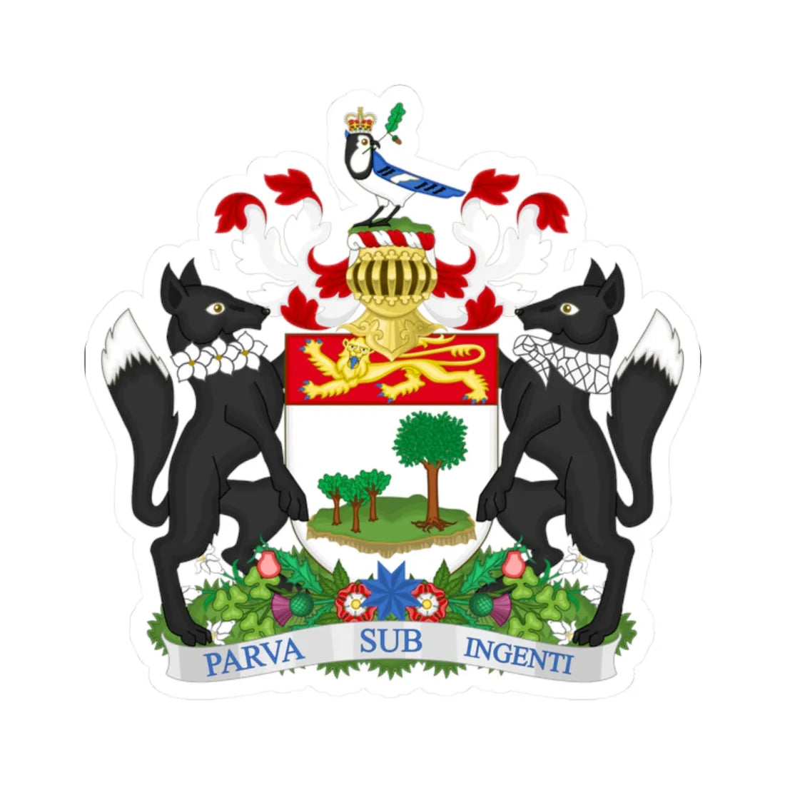 Coat of arms of Prince Edward Island Canada (Canada) (Coat of Arms) STICKER Vinyl Kiss-Cut Decal - The Sticker Space