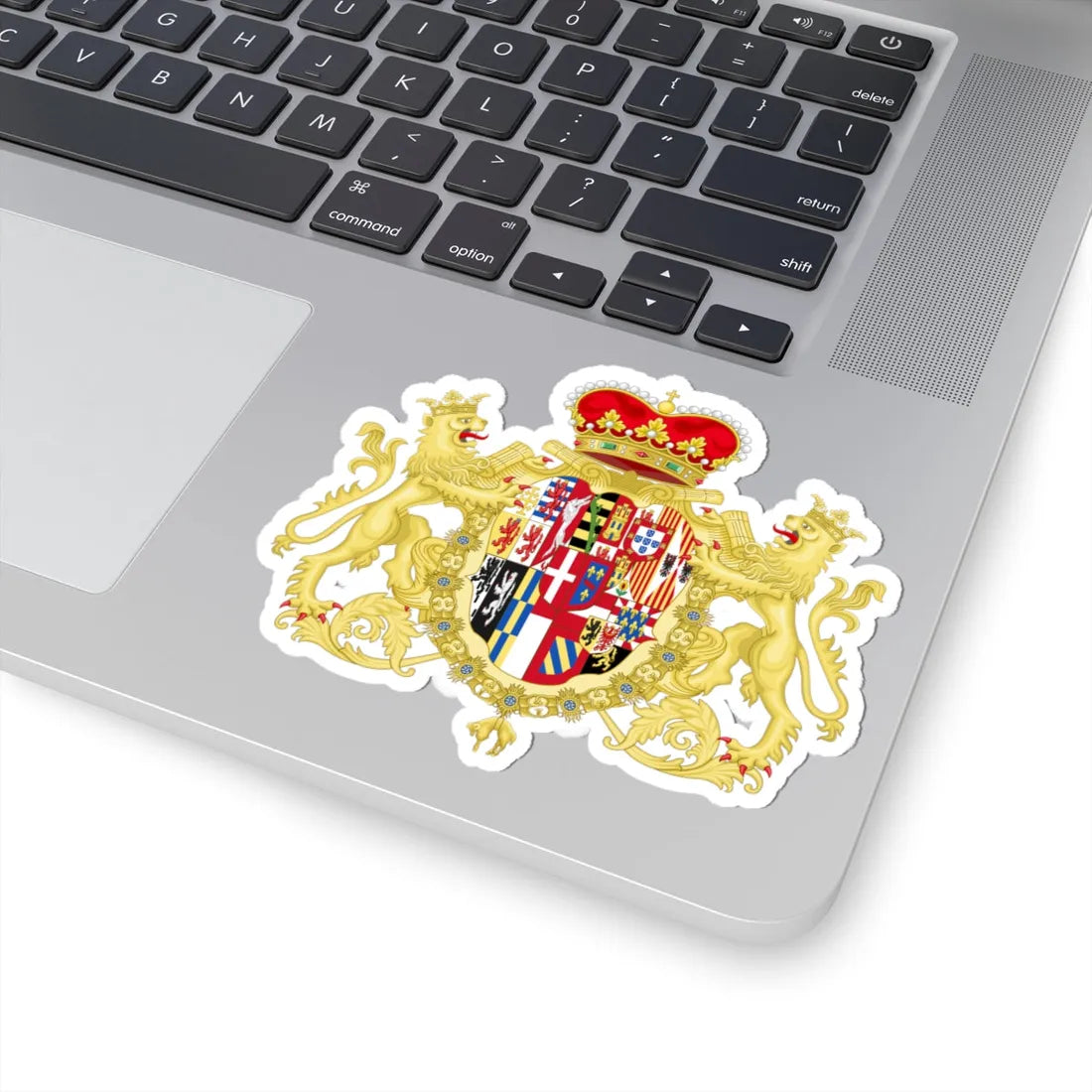 Coat of Arms of Prince Eugene of Savoy - House of Austria Augmentation (Austria) (Coat of Arms) STICKER Vinyl Kiss-Cut Decal - The Sticker Space