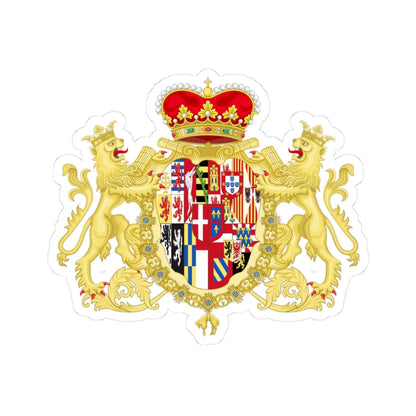 Coat of Arms of Prince Eugene of Savoy - House of Austria Augmentation (Germany) (Coat of Arms) STICKER Vinyl Kiss-Cut Decal 3 Inch White - The Sticker Space