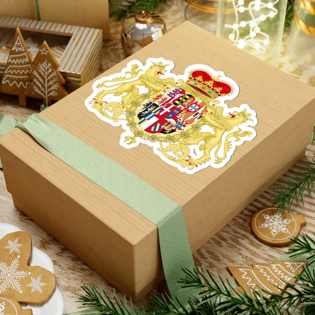 Coat of Arms of Prince Eugene of Savoy - House of Austria Augmentation (Germany) (Coat of Arms) STICKER Vinyl Kiss-Cut Decal - The Sticker Space