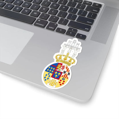 Coat of Arms of Prince Gaetan Count of Girgenti 1846-1871 (Italy) (Coat of Arms) STICKER Vinyl Kiss-Cut Decal - The Sticker Space