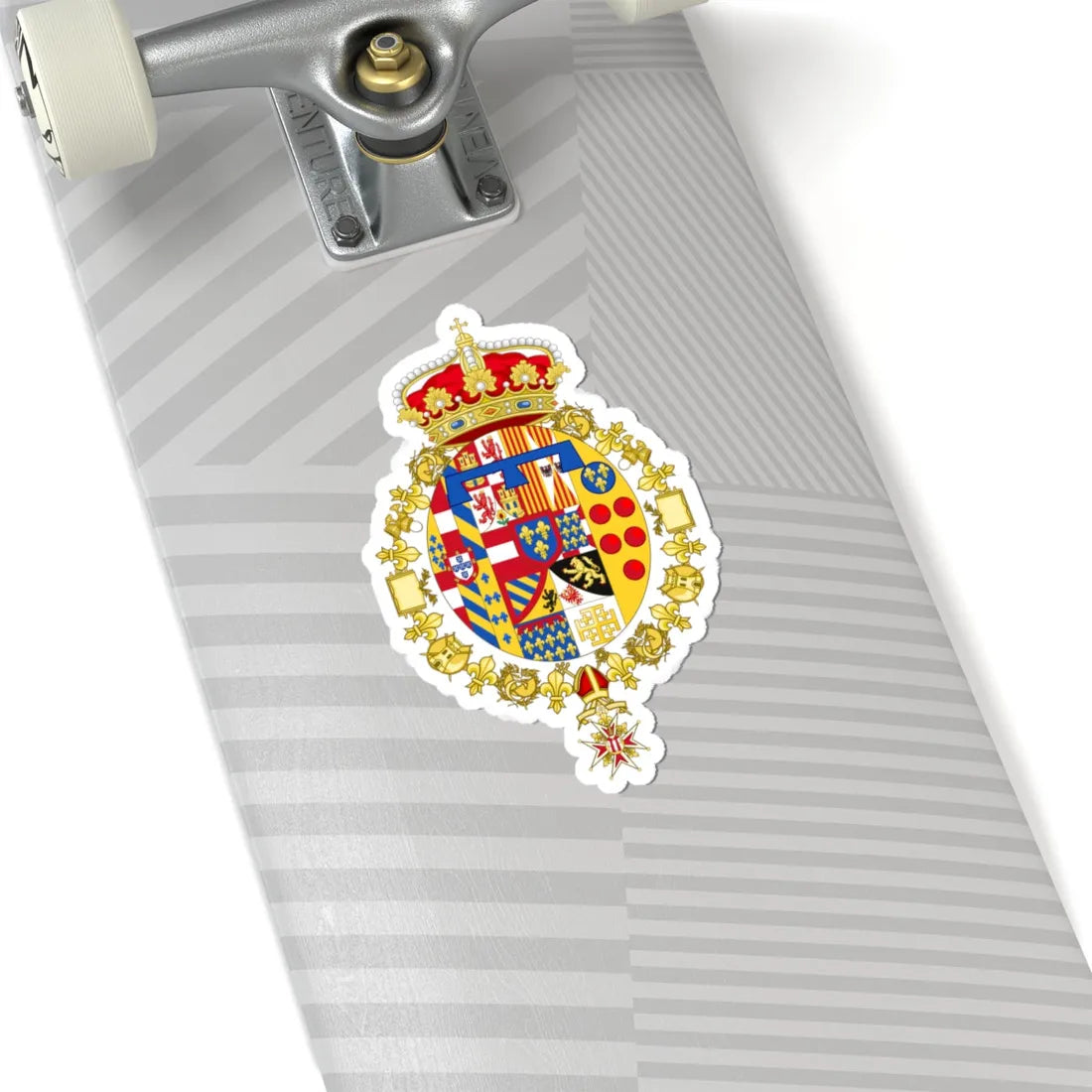 Coat of Arms of Prince Jaime of Bourbon-Two Sicilies (Italy) (Coat of Arms) STICKER Vinyl Kiss-Cut Decal - The Sticker Space