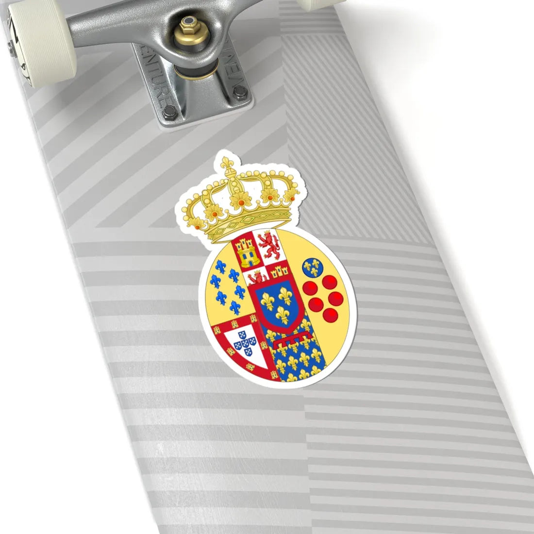 Coat of Arms of Princes of the Royal House of the Two Sicilies (Italy) (Coat of Arms) STICKER Vinyl Kiss-Cut Decal - The Sticker Space