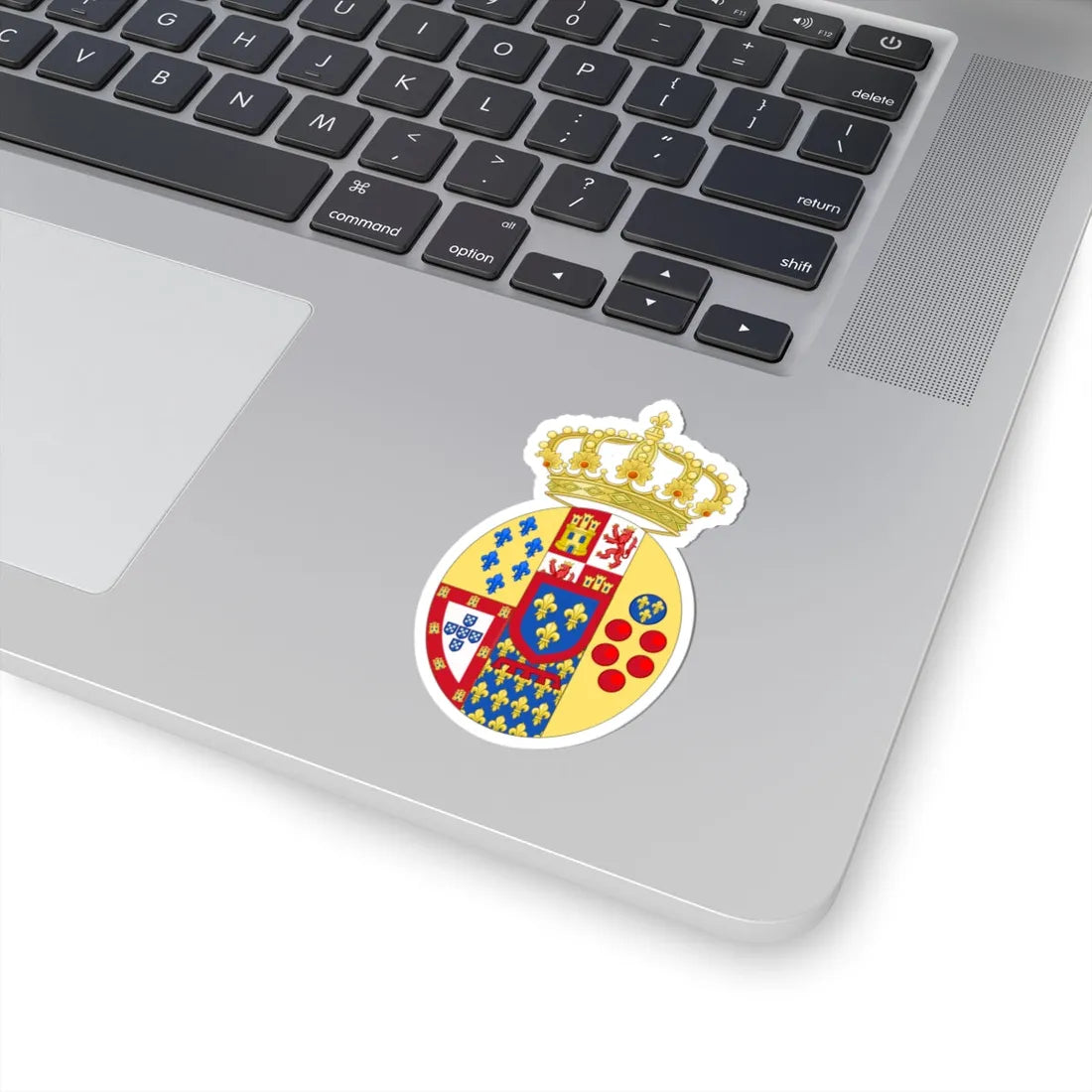 Coat of Arms of Princes of the Royal House of the Two Sicilies (Italy) (Coat of Arms) STICKER Vinyl Kiss-Cut Decal - The Sticker Space