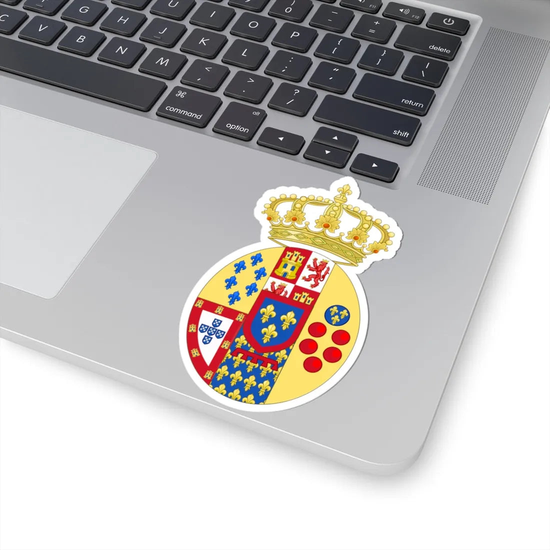 Coat of Arms of Princes of the Royal House of the Two Sicilies (Italy) (Coat of Arms) STICKER Vinyl Kiss-Cut Decal - The Sticker Space