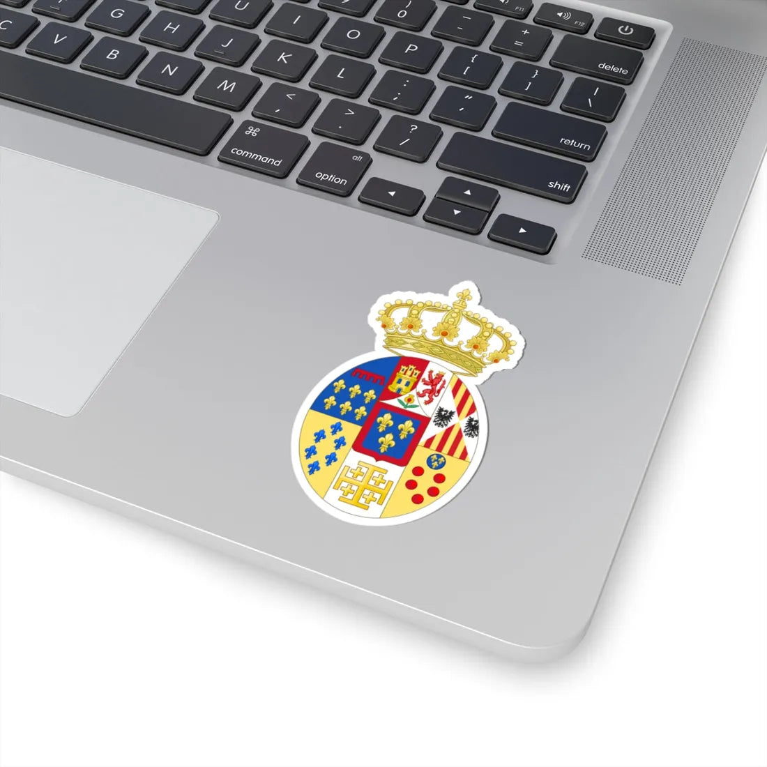 Coat of Arms of Princes of the Two Sicilies c.1840 (Italy) (Coat of Arms) STICKER Vinyl Kiss-Cut Decal - The Sticker Space