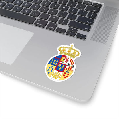 Coat of Arms of Princes of the Two Sicilies c.1840 (Italy) (Coat of Arms) STICKER Vinyl Kiss-Cut Decal - The Sticker Space