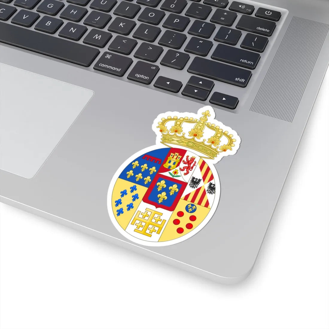 Coat of Arms of Princes of the Two Sicilies c.1840 (Italy) (Coat of Arms) STICKER Vinyl Kiss-Cut Decal - The Sticker Space