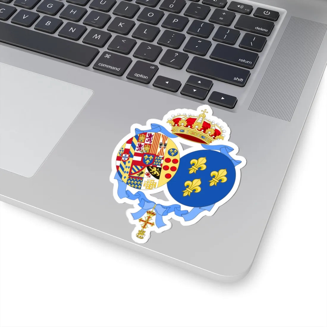 Coat of arms of Princess Anne Duchess of Calabria Spanish Heraldry (Italy) (Coat of Arms) STICKER Vinyl Kiss-Cut Decal - The Sticker Space