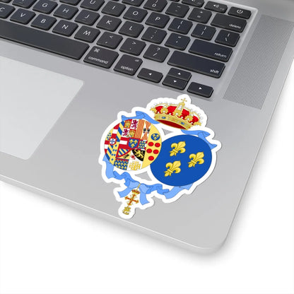 Coat of arms of Princess Anne Duchess of Calabria Spanish Heraldry (Italy) (Coat of Arms) STICKER Vinyl Kiss-Cut Decal - The Sticker Space