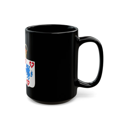 Coat of arms of Princess Marie of Denmark - Black Coffee Mug-The Sticker Space