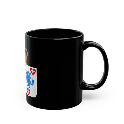 Coat of arms of Princess Marie of Denmark - Black Coffee Mug-The Sticker Space