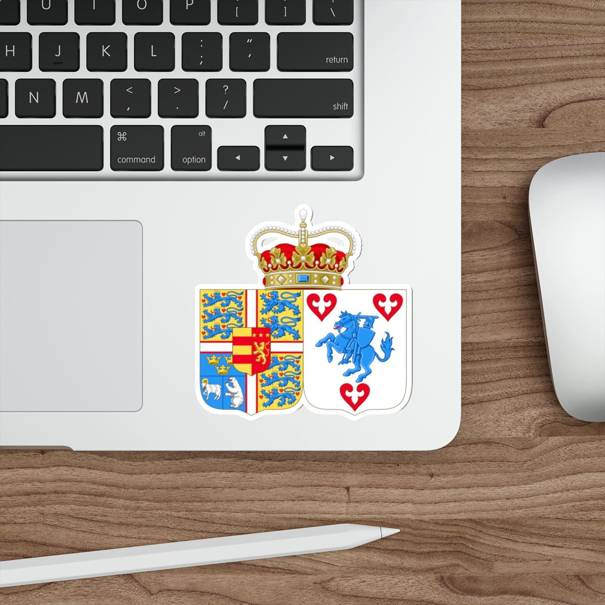 Coat of arms of Princess Marie of Denmark STICKER Vinyl Die-Cut Decal-The Sticker Space