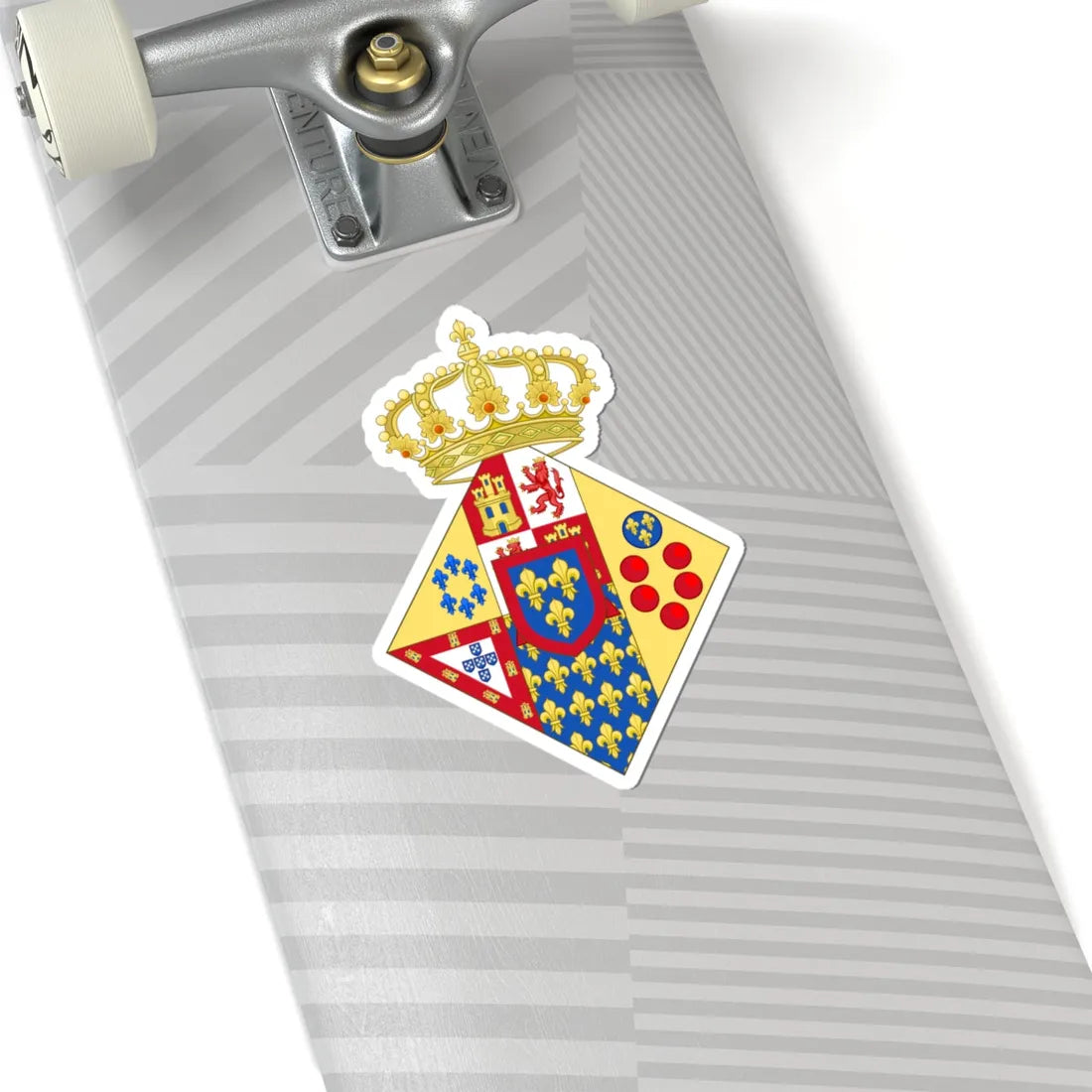 Coat of Arms of Princess of the Royal House of the Two Sicilies (Italy) (Coat of Arms) STICKER Vinyl Kiss-Cut Decal - The Sticker Space