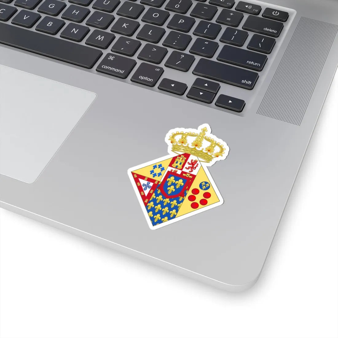 Coat of Arms of Princess of the Royal House of the Two Sicilies (Italy) (Coat of Arms) STICKER Vinyl Kiss-Cut Decal - The Sticker Space