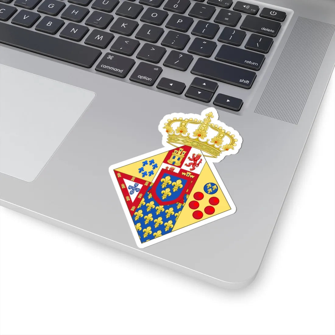 Coat of Arms of Princess of the Royal House of the Two Sicilies (Italy) (Coat of Arms) STICKER Vinyl Kiss-Cut Decal - The Sticker Space