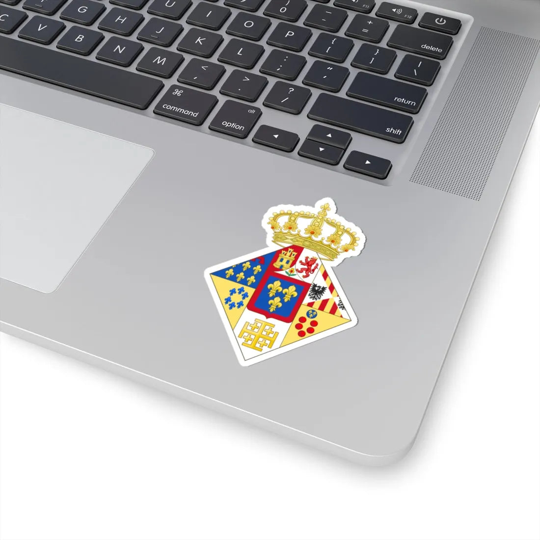 Coat of Arms of Princess of the Two Sicilies (Italy) (Coat of Arms) STICKER Vinyl Kiss-Cut Decal - The Sticker Space