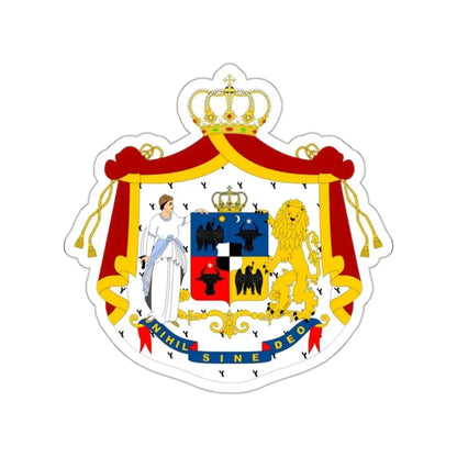 Coat of arms of Principality of Romania (1867-1872) STICKER Vinyl Die-Cut Decal - The Sticker Space