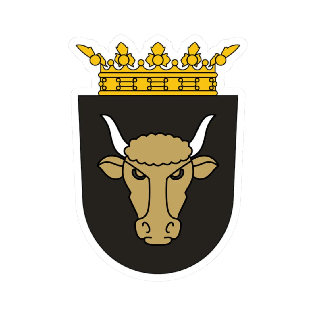 Coat of arms of Principality of Samegrelo (Georgia) (Coat of Arms) STICKER Vinyl Kiss-Cut Decal 2 Inch White - The Sticker Space