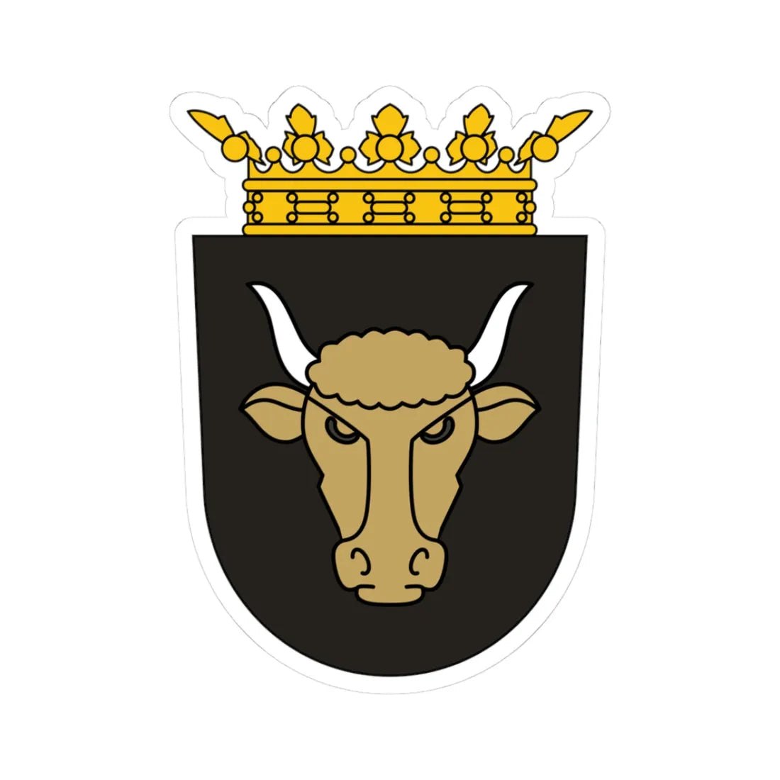 Coat of arms of Principality of Samegrelo (Georgia) (Coat of Arms) STICKER Vinyl Kiss-Cut Decal 3 Inch White - The Sticker Space