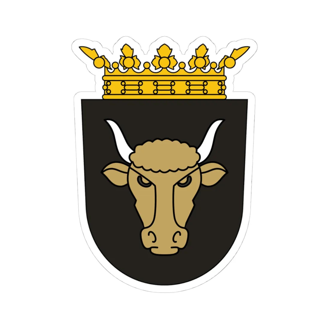 Coat of arms of Principality of Samegrelo (Georgia) (Coat of Arms) STICKER Vinyl Kiss-Cut Decal 4 Inch White - The Sticker Space