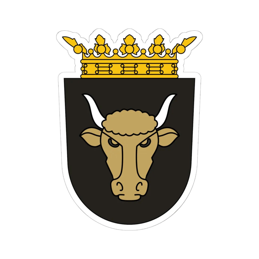 Coat of arms of Principality of Samegrelo (Georgia) (Coat of Arms) STICKER Vinyl Kiss-Cut Decal 6 Inch White - The Sticker Space