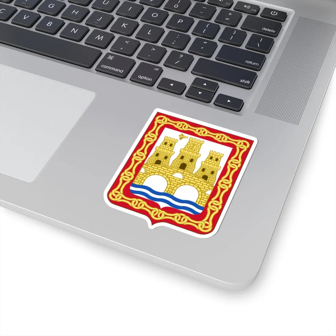 Coat of Arms of Puente La Reina (Spain) (Coat of Arms) STICKER Vinyl Kiss-Cut Decal - The Sticker Space