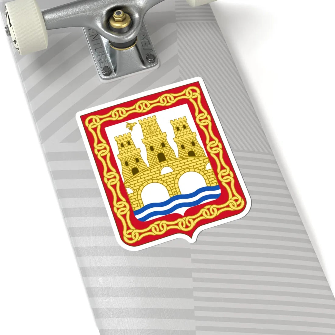 Coat of Arms of Puente La Reina (Spain) (Coat of Arms) STICKER Vinyl Kiss-Cut Decal - The Sticker Space