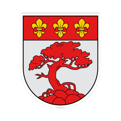 Coat of Arms of Pāvilosta (Latvia) (Coat of Arms) STICKER Vinyl Kiss-Cut Decal 3 Inch White - The Sticker Space