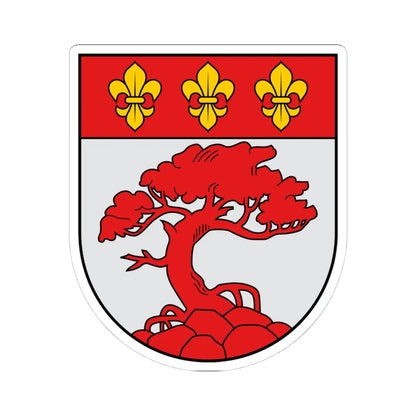 Coat of Arms of Pāvilosta (Latvia) (Coat of Arms) STICKER Vinyl Kiss-Cut Decal 4 Inch White - The Sticker Space