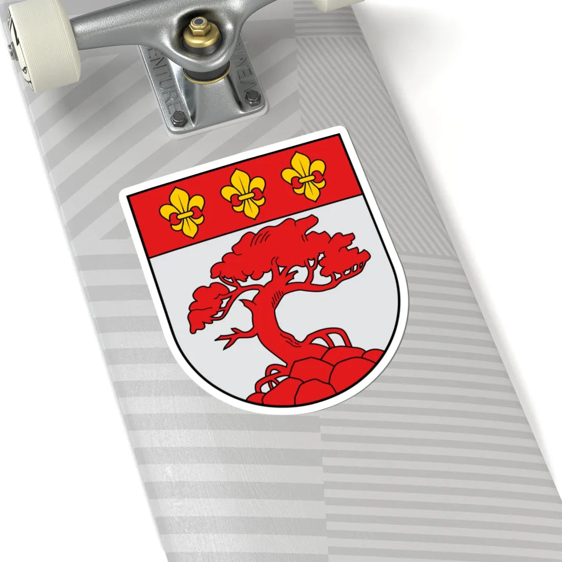 Coat of Arms of Pāvilosta (Latvia) (Coat of Arms) STICKER Vinyl Kiss-Cut Decal - The Sticker Space