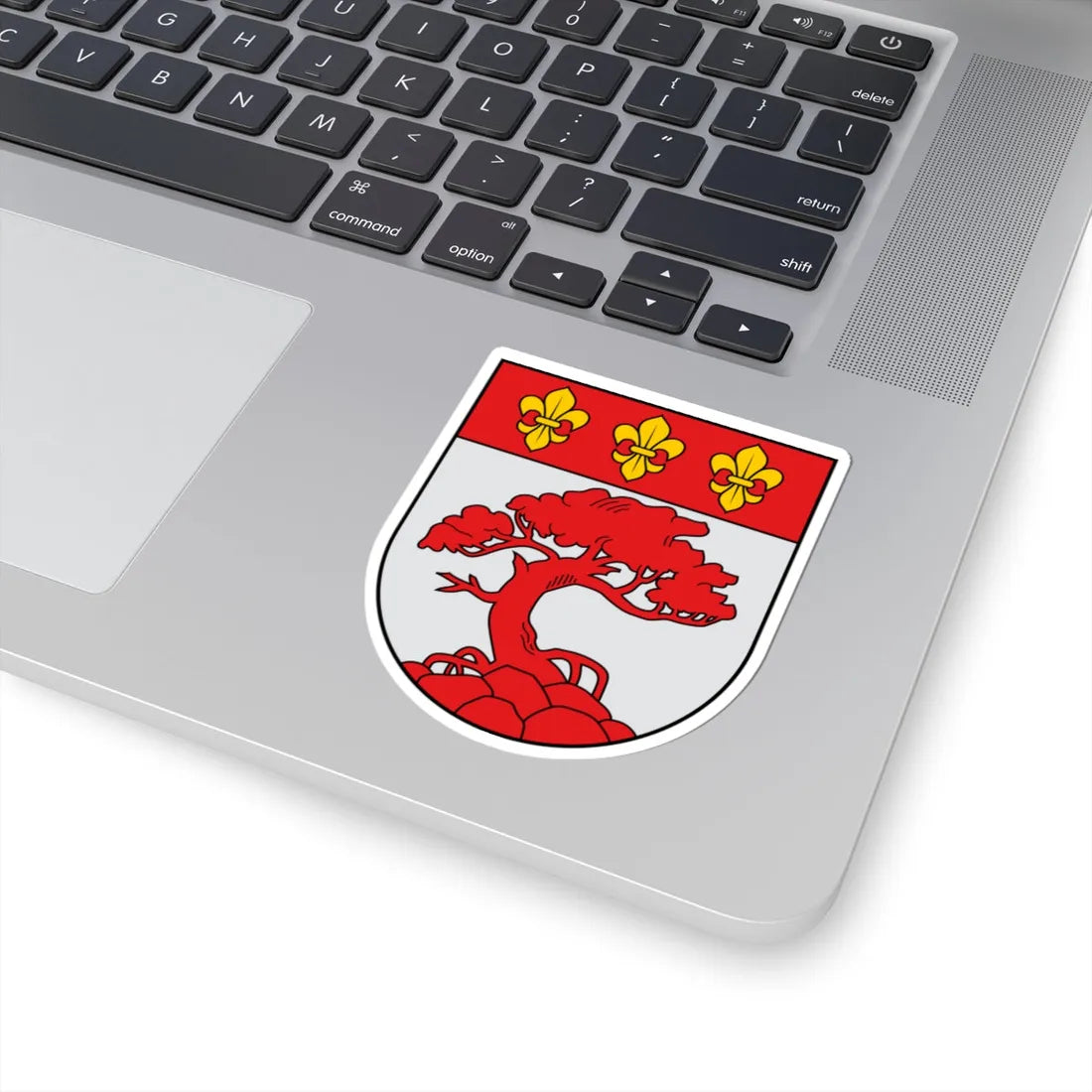 Coat of Arms of Pāvilosta (Latvia) (Coat of Arms) STICKER Vinyl Kiss-Cut Decal - The Sticker Space