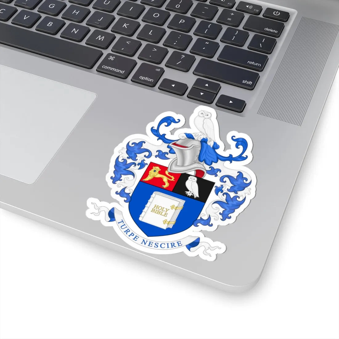 Coat of Arms of Queen Elizabeth Grammar School Wakefield (England) (Coat of Arms) STICKER Vinyl Kiss-Cut Decal - The Sticker Space
