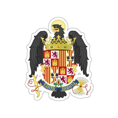Coat of Arms of Queen Isabella of Castile (1492-1504) STICKER Vinyl Die-Cut Decal 6 Inch - The Sticker Space