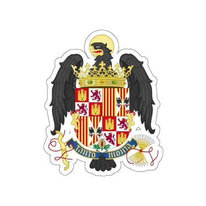 Coat of Arms of Queen Isabella of Castile (1492-1504) STICKER Vinyl Die-Cut Decal - The Sticker Space