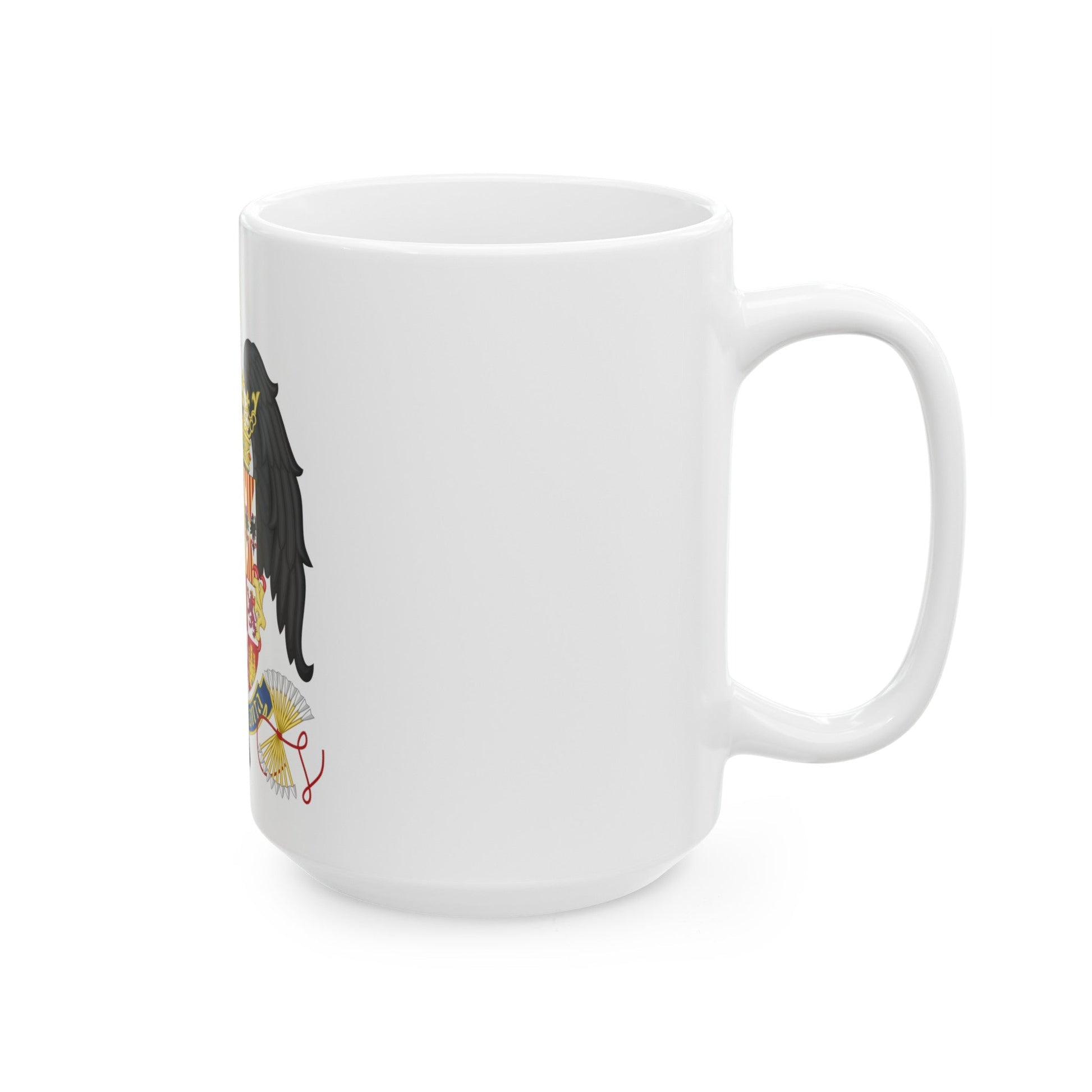 Coat of Arms of Queen Isabella of Castile (1492-1504) - White Coffee Mug-The Sticker Space