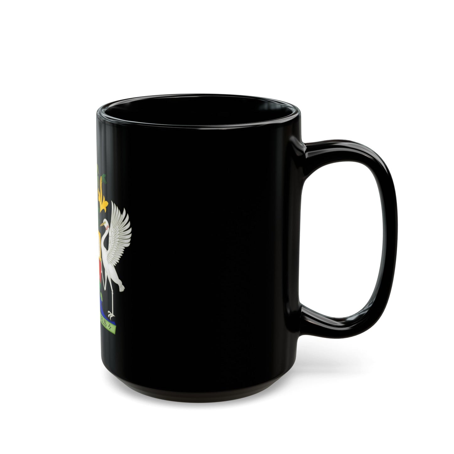 Coat of Arms of Queensland - Black Coffee Mug-The Sticker Space