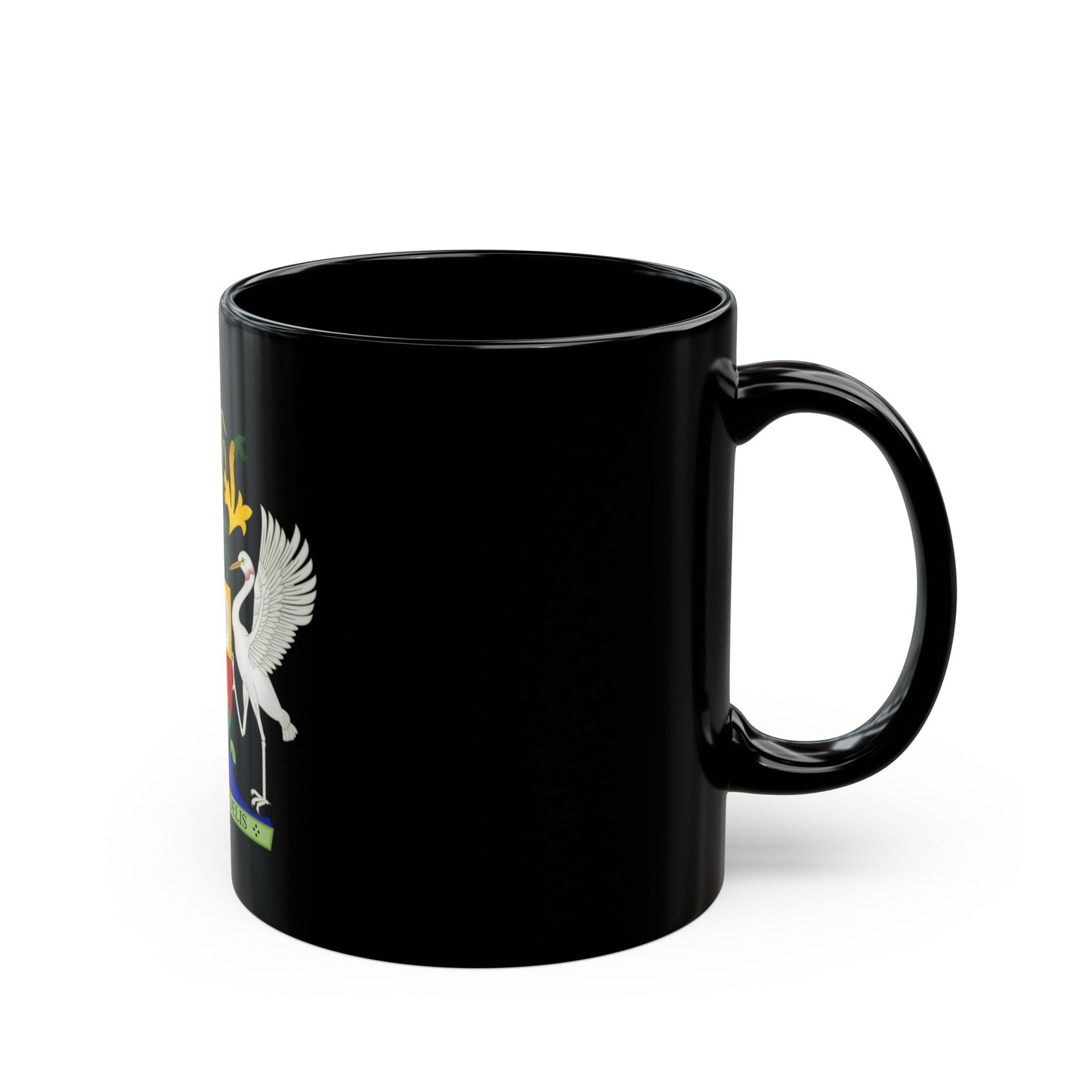 Coat of Arms of Queensland - Black Coffee Mug-The Sticker Space