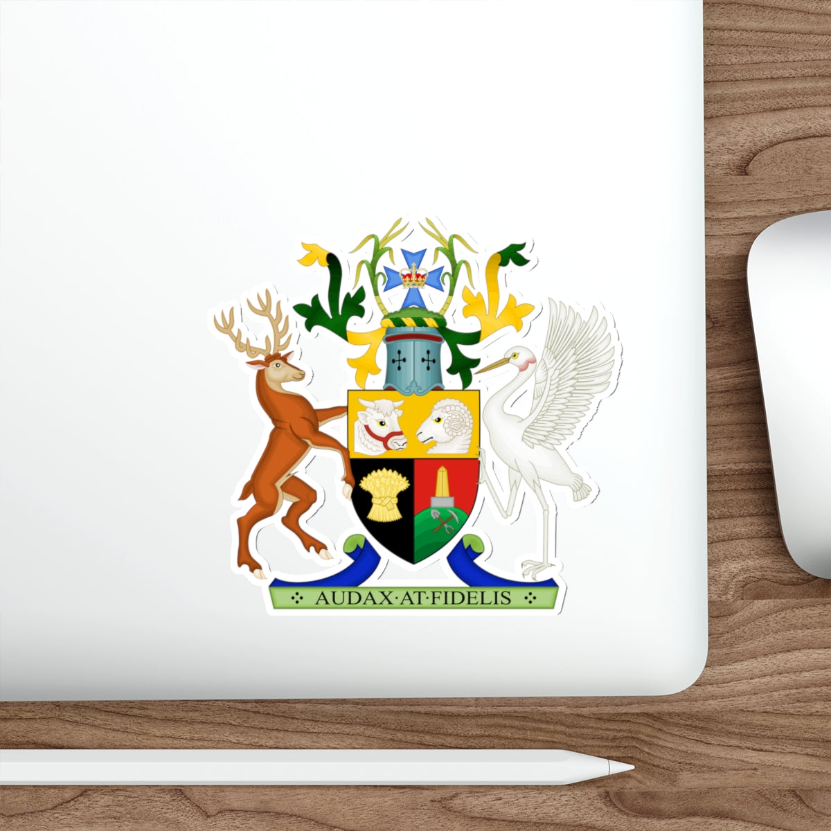 Coat of Arms of Queensland STICKER Vinyl Die-Cut Decal-The Sticker Space