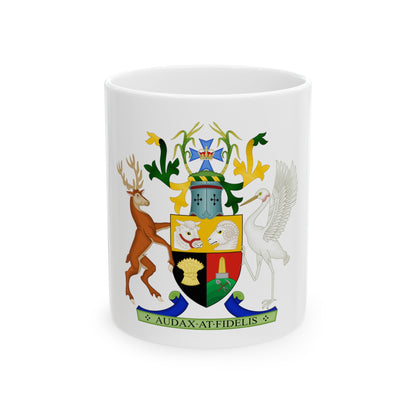 Coat of Arms of Queensland - White Coffee Mug-11oz-The Sticker Space