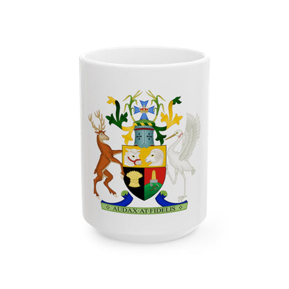 Coat of Arms of Queensland - White Coffee Mug-15oz-The Sticker Space