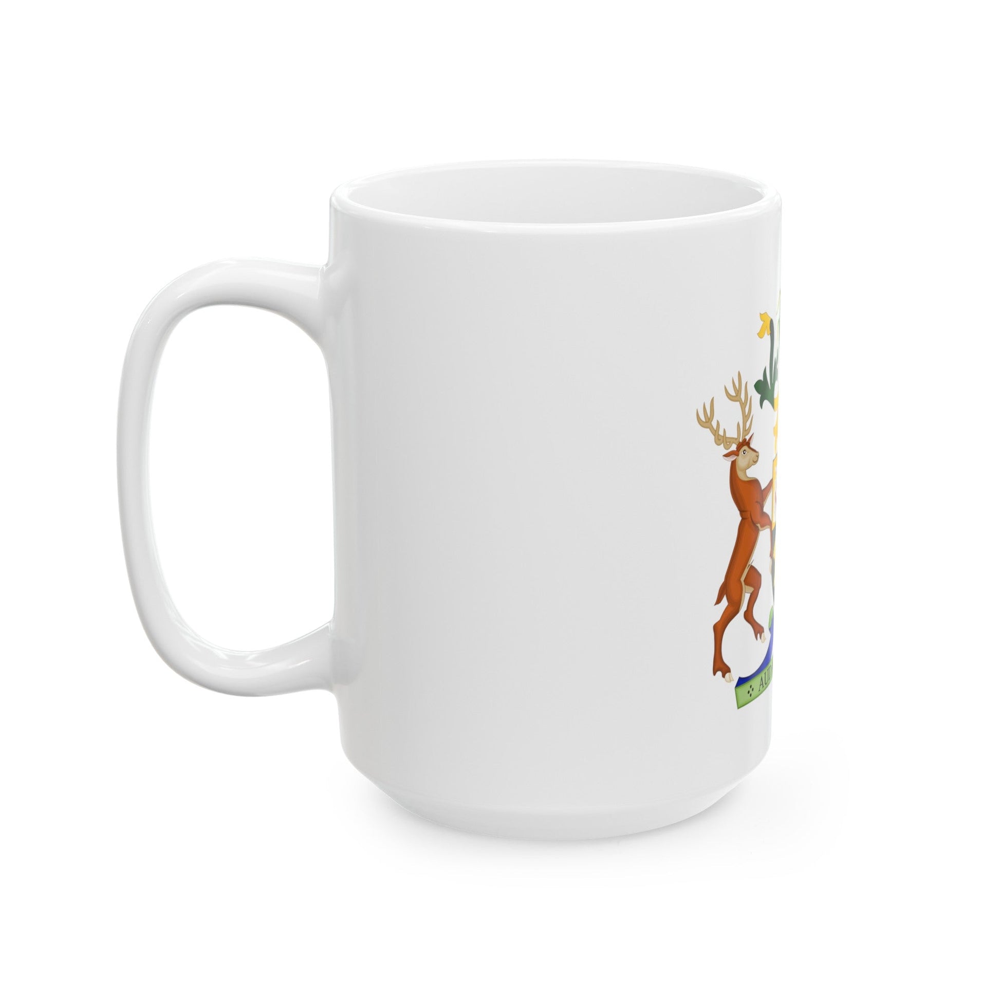 Coat of Arms of Queensland - White Coffee Mug-The Sticker Space